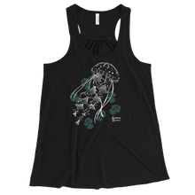 Load image into Gallery viewer, Ghost Jellies Tank - Flowy Racerback Tank - Scuba Sisters Diving Apparel