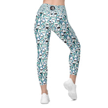 Load image into Gallery viewer, Happiest Sharks Pocket Leggings (XS - 6X)