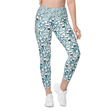 Load image into Gallery viewer, Happiest Sharks Pocket Leggings (2XS - 6X)