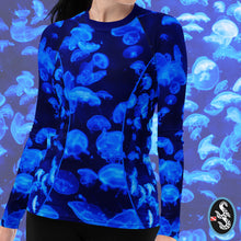 Load image into Gallery viewer, Jellyfish Bloom Whirl Women's Rash Guard