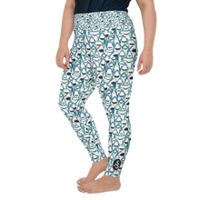 Load image into Gallery viewer, Happiest Sharks Plus Size Leggings