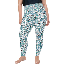 Load image into Gallery viewer, Happiest Sharks Plus Size Leggings
