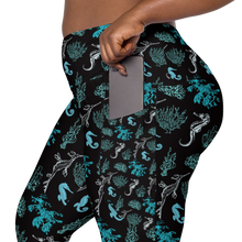 Load image into Gallery viewer, Salty Seahorse and Sea Dragon Pocket Leggings (XS - 6X)
