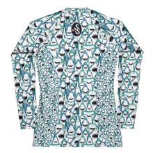 Load image into Gallery viewer, Happiest Sharks Women's Rash Guard