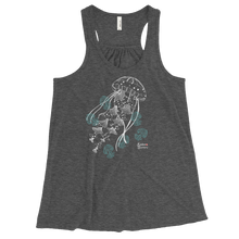 Load image into Gallery viewer, Ghost Jellies Tank - Flowy Racerback Tank - Scuba Sisters Diving Apparel