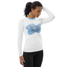 Load image into Gallery viewer, Swirly Fish Buddies Women's Rash Guard