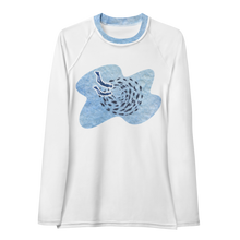 Load image into Gallery viewer, Swirly Fish Buddies Women's Rash Guard