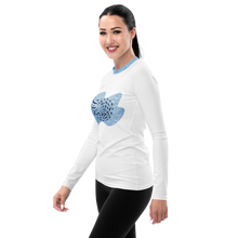 Load image into Gallery viewer, Swirly Fish Buddies Women's Rash Guard