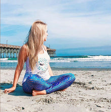 Load image into Gallery viewer, Sunrise Puffer Leggings - Scuba Sisters Diving Apparel
