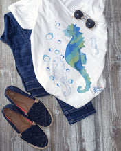 Load image into Gallery viewer, Bubbly Seahorse Tee - Unisex - Scuba Sisters Diving Apparel
