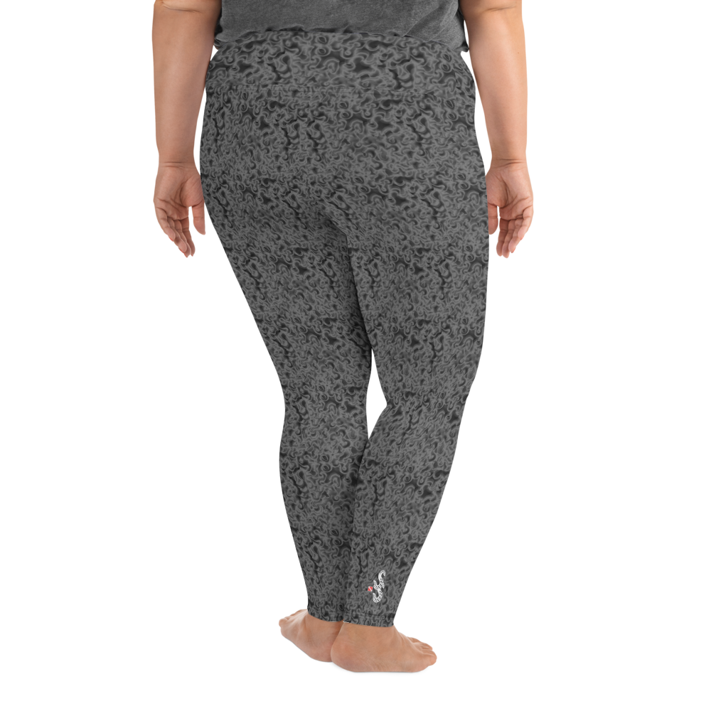 Ocean Print Plus Size Leggings Scuba Sisters