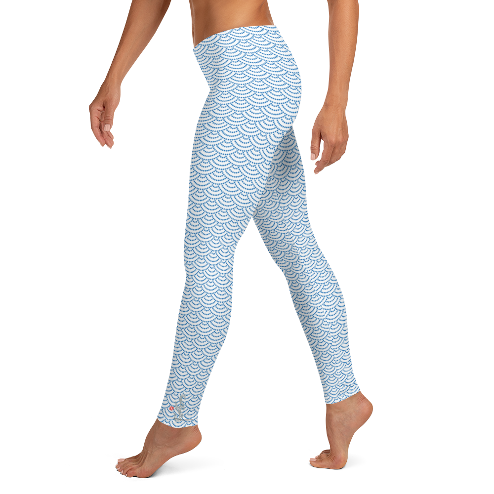 Scale top print leggings