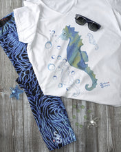 Load image into Gallery viewer, Bubbly Seahorse Tee - Unisex - Scuba Sisters Diving Apparel