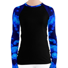 Load image into Gallery viewer, Jellyfish Bloom Women's Rash Guard - Scuba Sisters Diving Apparel