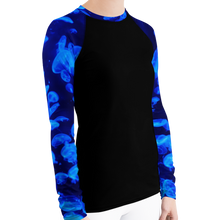 Load image into Gallery viewer, Jellyfish Bloom Women's Rash Guard - Scuba Sisters Diving Apparel