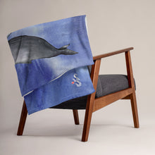 Load image into Gallery viewer, Whale Dreams Throw Blanket