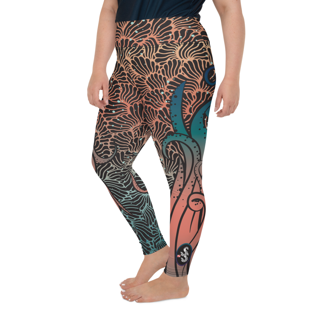Octopus Plus Size Scuba Diving Leggings Scuba Sisters
