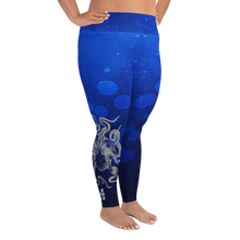 Load image into Gallery viewer, Octopus Hug Plus Size Leggings - Scuba Sisters Diving Apparel