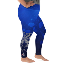 Load image into Gallery viewer, Octopus Hug Plus Size Leggings - Scuba Sisters Diving Apparel