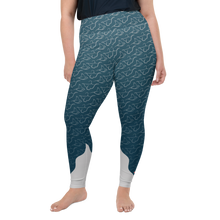 Load image into Gallery viewer, Plus Size Swim Leggings Manta Design by Scuba Sisters