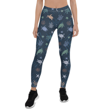 Load image into Gallery viewer, Sea Turtle Leggings by Scuba Sisters