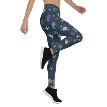 Load image into Gallery viewer, Sea Turtle Leggings by Scuba Sisters