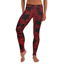 Load image into Gallery viewer, Women's Sea Fan Scuba Diving Leggings by Scuba Sisters