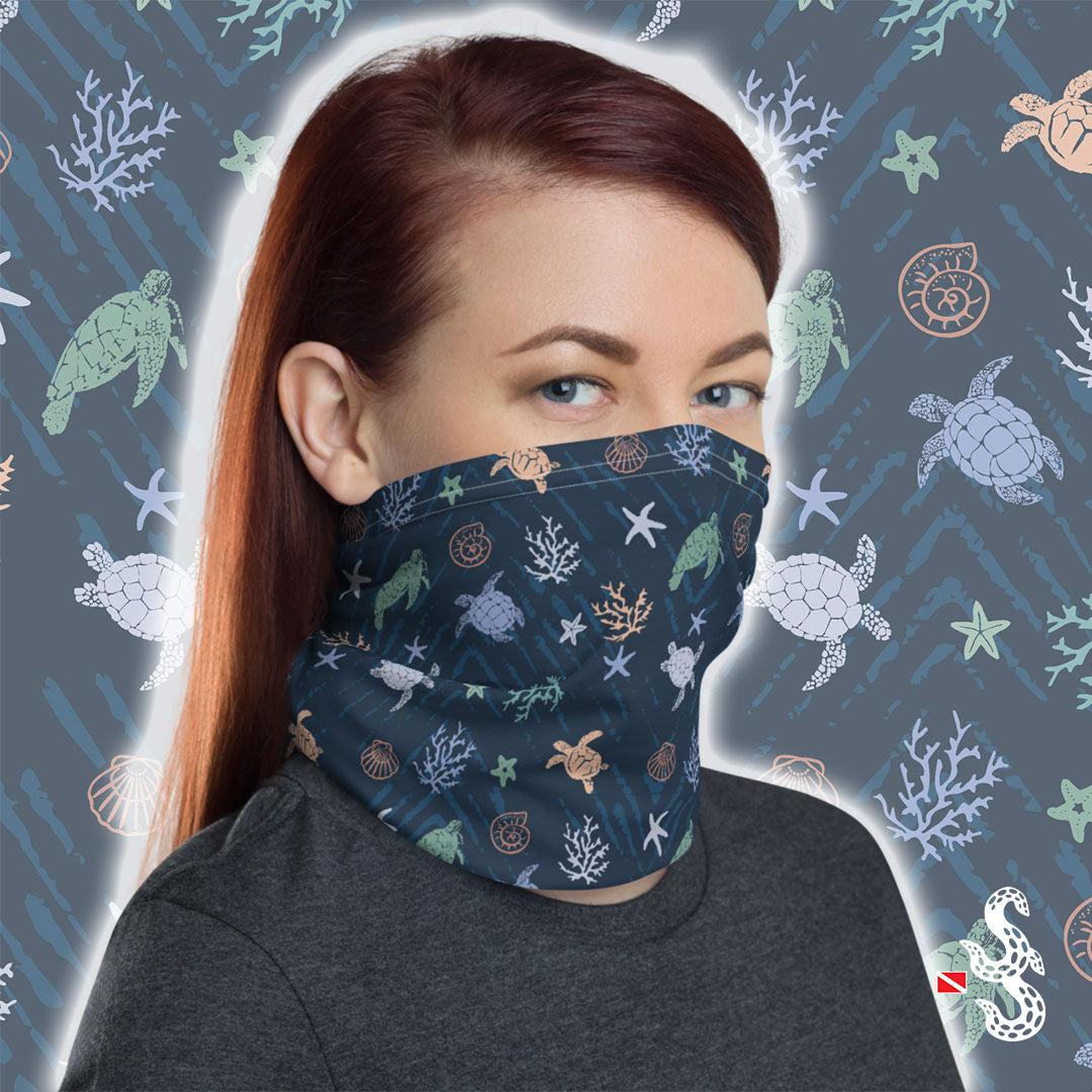 Sea Turtle Neck Gaiter Scuba Sisters