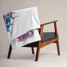 Load image into Gallery viewer, Seahorse Watercolor Throw Blanket by Scuba Sisters