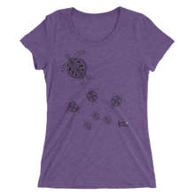 Load image into Gallery viewer, Turtle Crossing Tee - Fitted Scoopneck - Scuba Sisters Diving Apparel