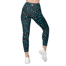 Load image into Gallery viewer, Back view of Beautiful Bioluminescence Pocket Leggings showing full coverage