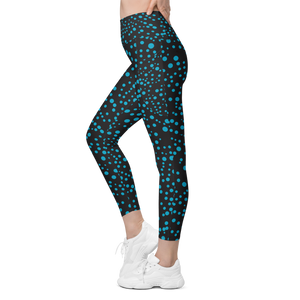 Beautiful Bioluminescence Pocket Leggings for water sports, scuba, snorkeling
