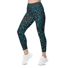 Load image into Gallery viewer, Beautiful Bioluminescence Pocket Leggings for water sports, scuba, snorkeling
