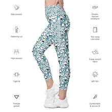 Load image into Gallery viewer, Happiest Sharks Pocket Leggings (2XS - 6X)