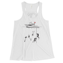 Load image into Gallery viewer, Diving with My Scuba Sisters Tank - Flowy Racerback - Scuba Sisters Diving Apparel