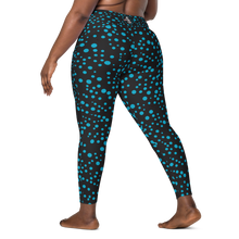 Load image into Gallery viewer, Back view of plus size Beautiful Bioluminescence Pocket Leggings in eco-friendly recycled fabric