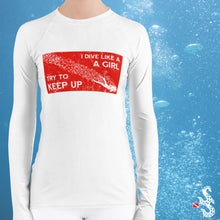 Load image into Gallery viewer, Dive Like a Girl Women&#39;s Sun Shirt