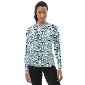 Happiest Sharks Women's Rash Guard - Warehouse