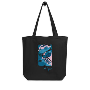 Fish Three Eco Tote Bag ~ Seabreeze Soul