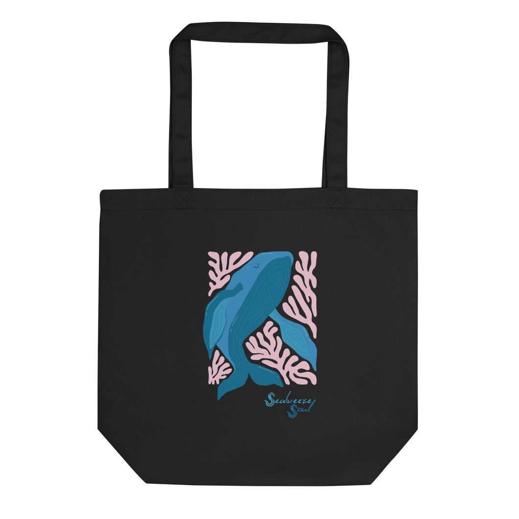 Wise Whale Eco Tote Bag ~ Seabreeze Soul