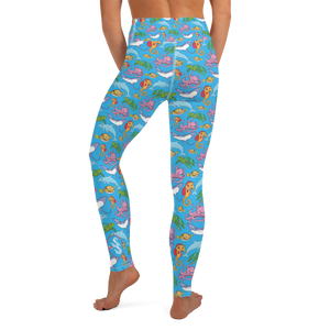 Happiest Ocean High Waist Leggings