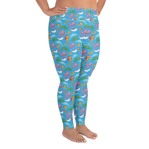 Happiest Ocean Plus Size Leggings