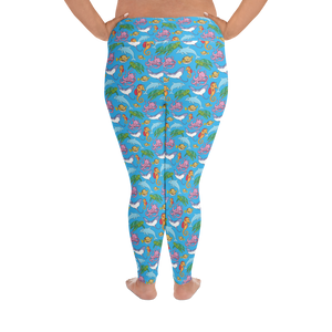 Happiest Ocean Plus Size Leggings