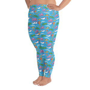 Happiest Ocean Plus Size Leggings