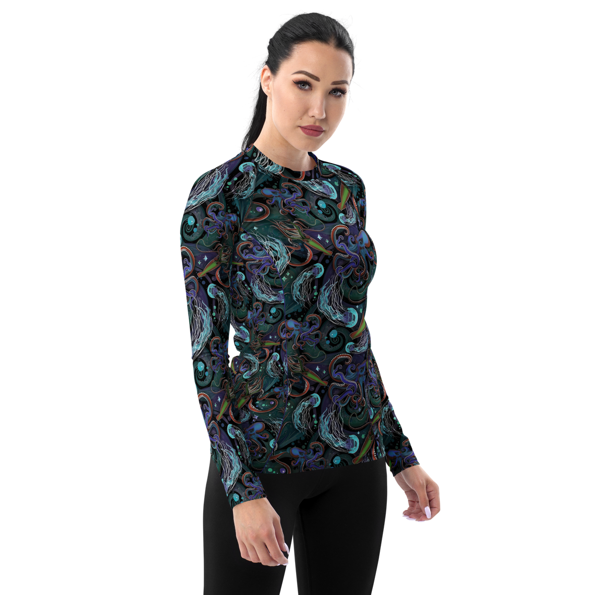 Night Dive Mystique Women's Rash Guard | Scuba Sisters Warehouse