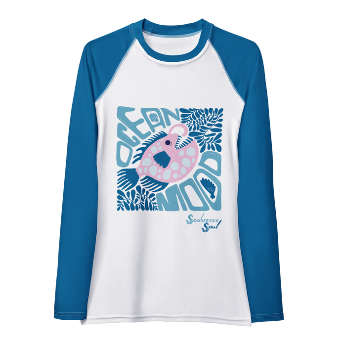 Ocean Mood Women's Rash Guard ~ Seabreeze Soul (Warehouse)