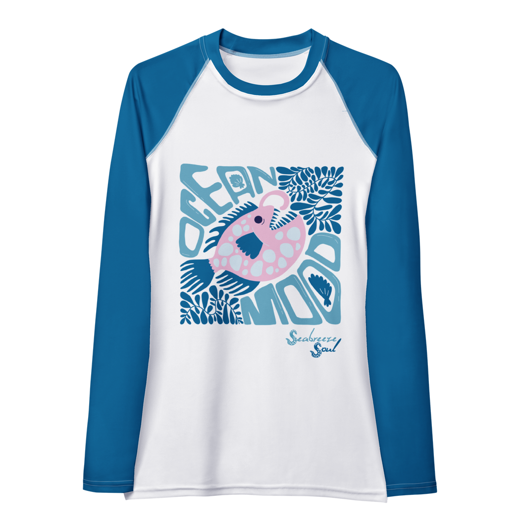 Ocean Mood Women's Rash Guard ~ Seabreeze Soul (Warehouse)
