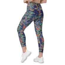 Load image into Gallery viewer, Women's sea turtle reef leggings with pockets for snorkeling, paddleboarding, and beach days