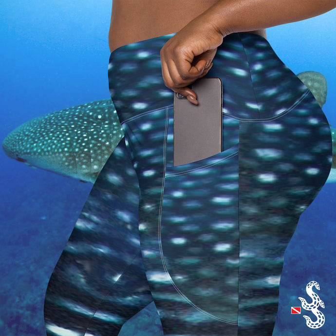 Whale Shark Pocket Leggings (2XS - 6X)
