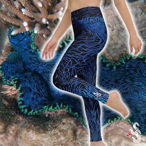 Scuba Diving Leggings - Giant Clam Design